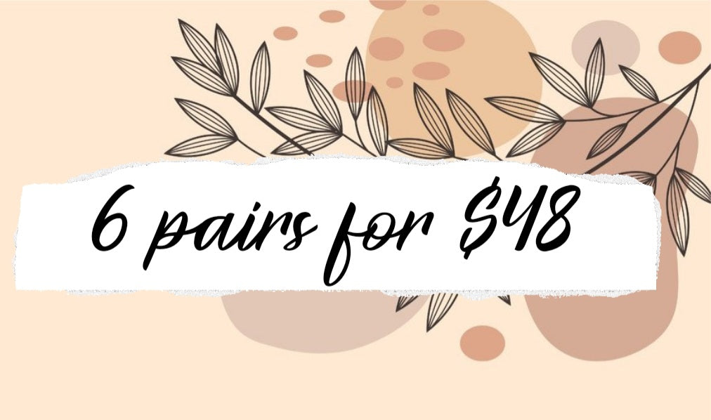 6 Pairs for $48