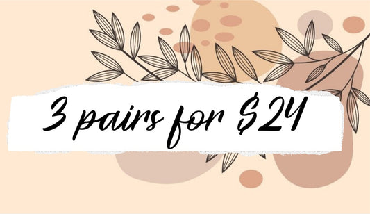 3 pairs for $24