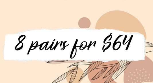 8 pairs for $64