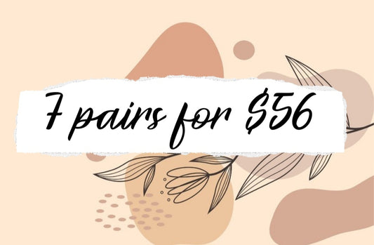 7 Pairs for $56