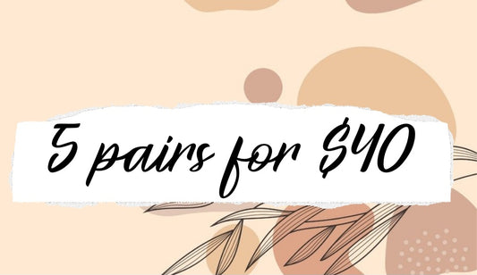 5 Pairs for $40