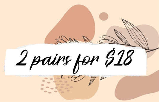 2 Pairs for $18